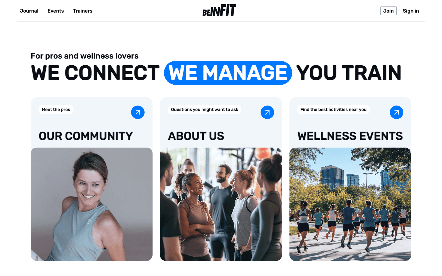 BeinFit — platform for wellness professionals
